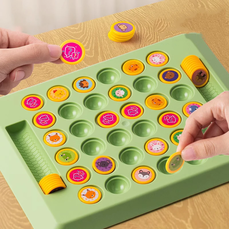 Board Game Flip 7 - 교육용 동물 플립 체스, 플립으로 승리하는