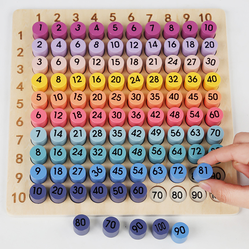 Board Game Land - 몬테소리 99 곱셈판 수학 교구 곱셈