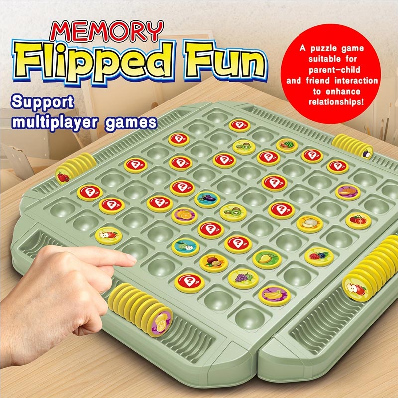Board Game Flip 7 - 인터랙티브 보드 게임 과일 뒤집기 체스
