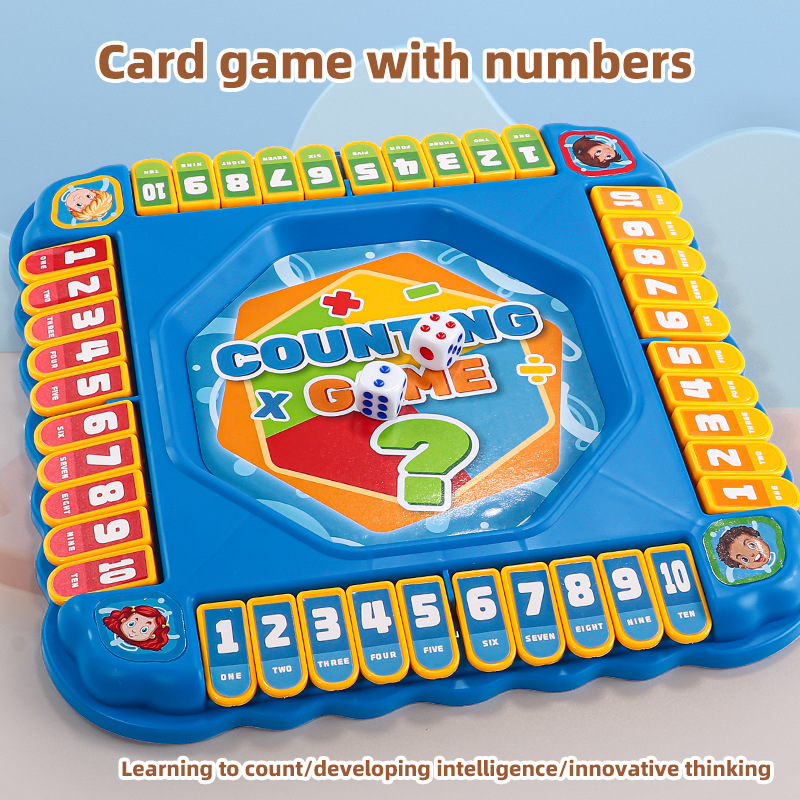 Board Game Flip 7 - KNYYSECQ 어린이 수학 플리핑 게임, 보드