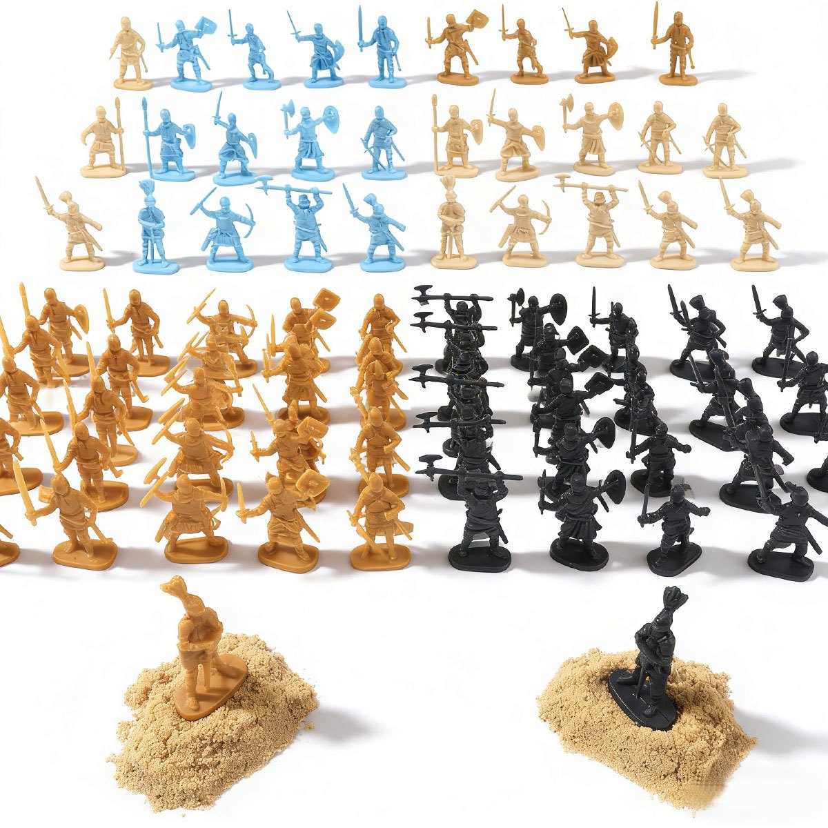 24개 미니어처 중세 병사 모델 – 디오라마 제작, 테 - Board Game War 리뷰 및 가격