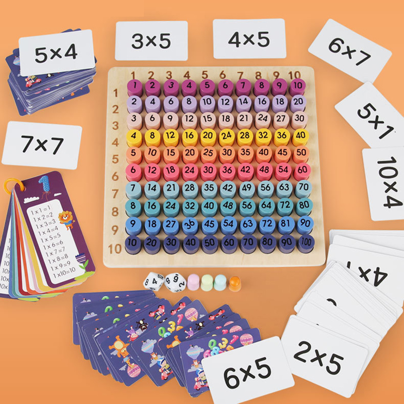 몬테소리 99 곱셈판 수학 교구 곱셈 및 나눗셈판 테이 - Board Game Land 리뷰 및 가격