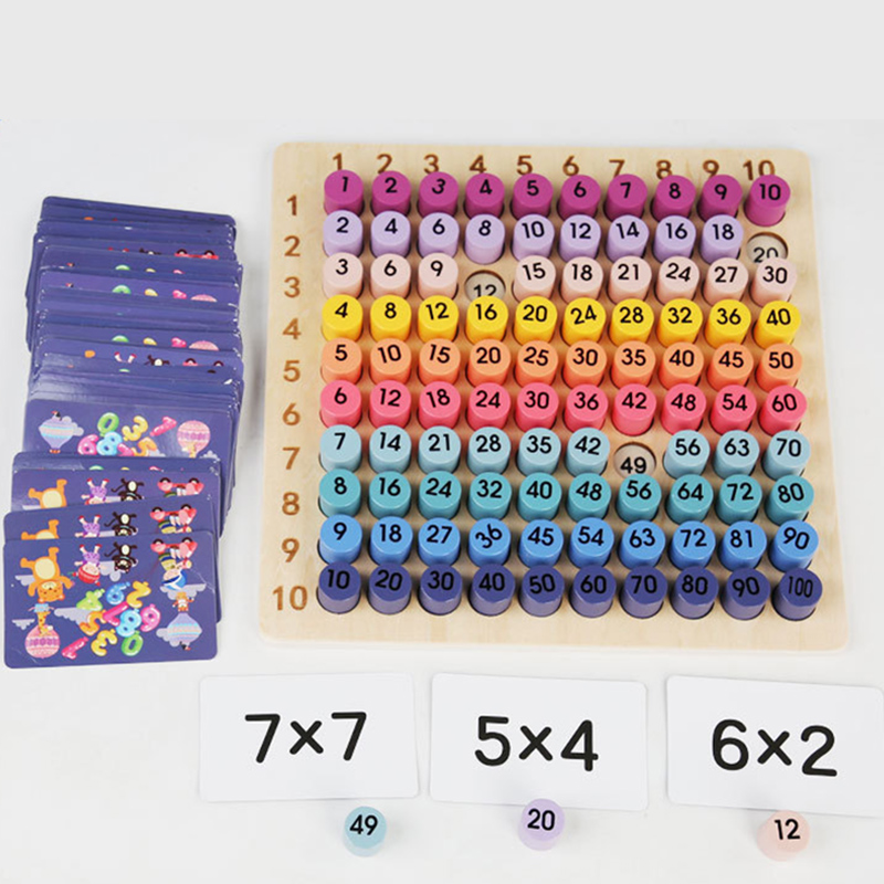 몬테소리 99 곱셈판 수학 교구 곱셈 및 나눗셈판 테이 - Board Game Land 리뷰 및 가격
