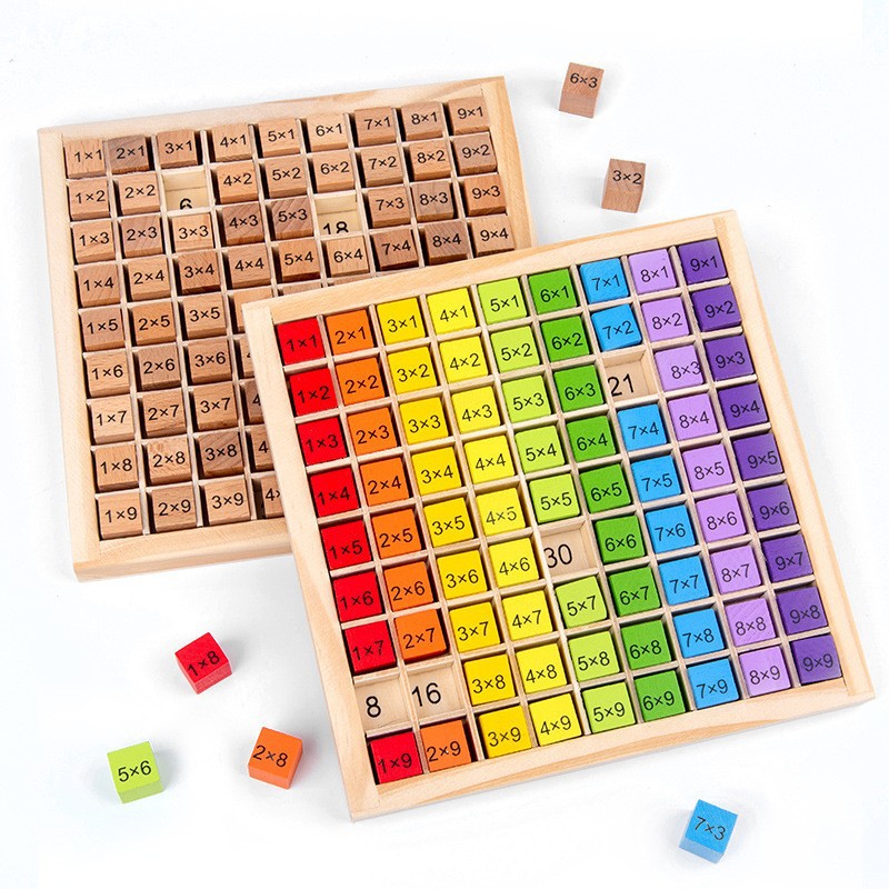몬테소리 어린이 교육용 장난감 나무 곱셈판 게임, 곱셈 - Board Game Land 리뷰 및 가격